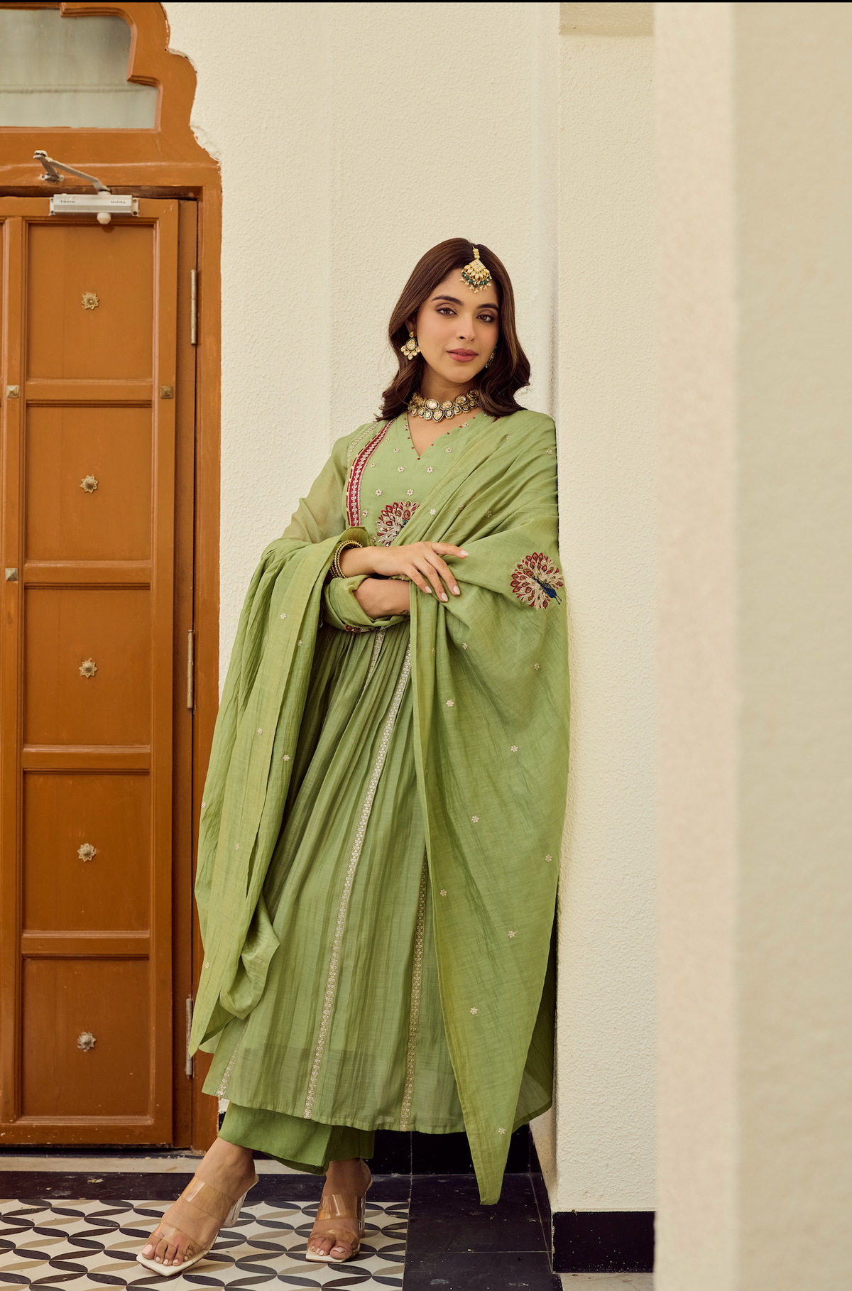 Cherry Women's Embroidered Ethnic Set