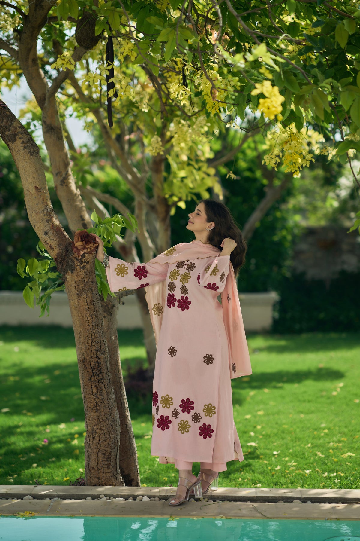 Chhabili Pink Chanderi Silk Embroidered Suit Set with Dupatta