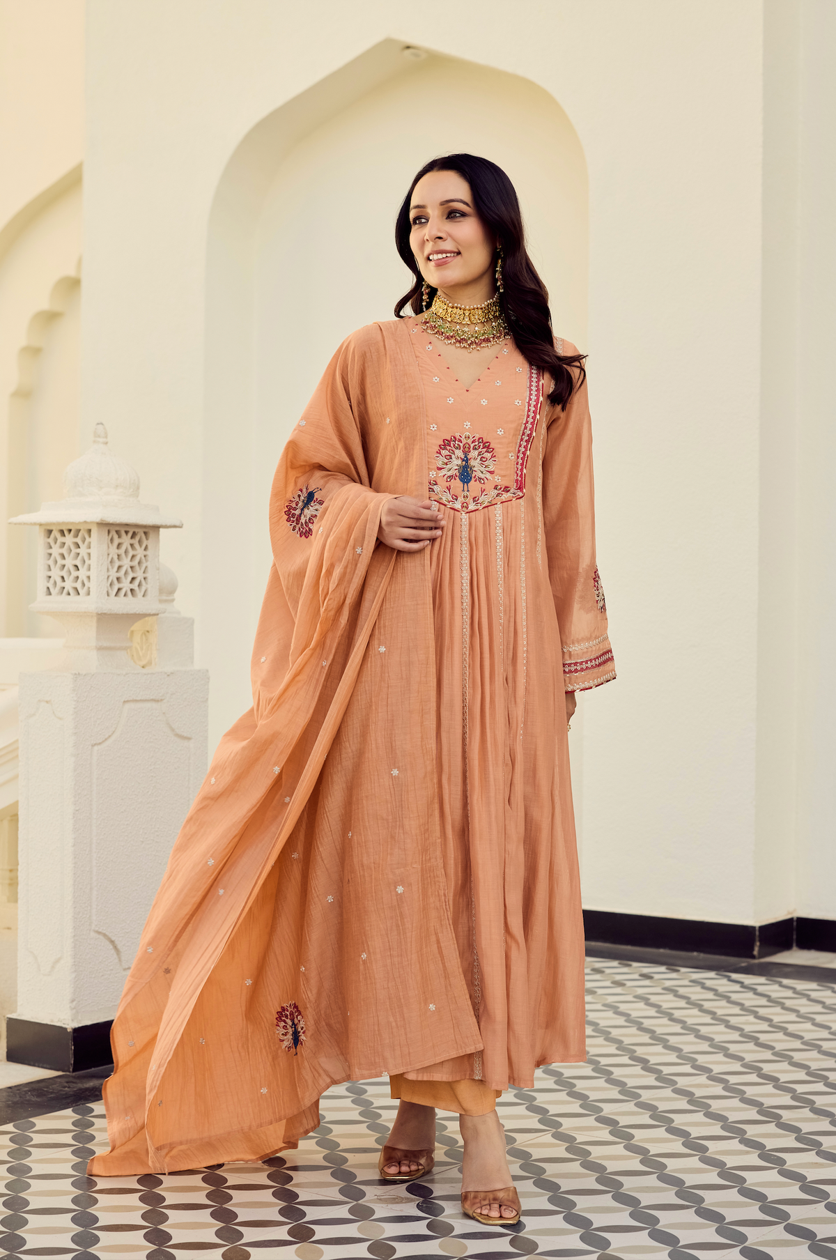 Cherry Women's Embroidered Ethnic Set