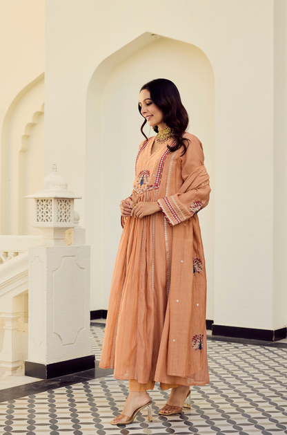 Cherry Women's Embroidered Ethnic Set