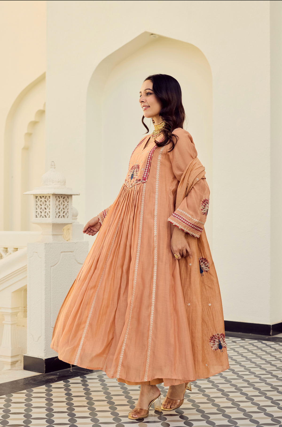 Cherry Women's Embroidered Ethnic Set