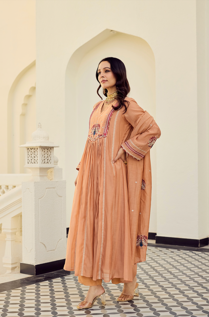 Cherry Women's Embroidered Ethnic Set