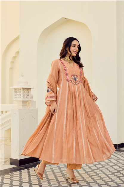 Cherry Women's Embroidered Ethnic Set