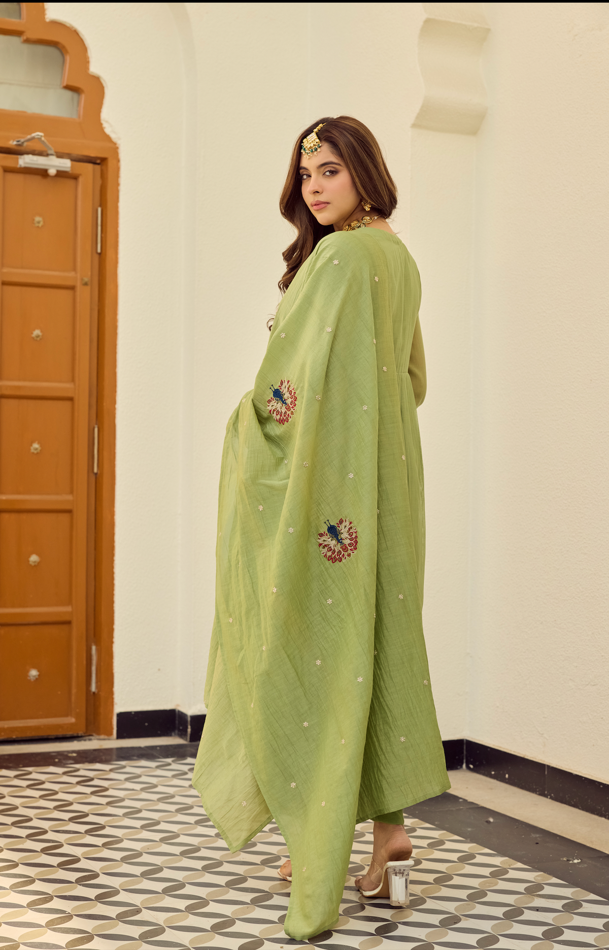 Cherry Women's Embroidered Ethnic Set