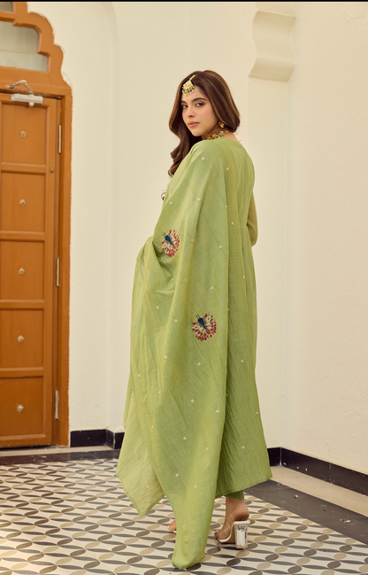 Cherry Women's Embroidered Ethnic Set